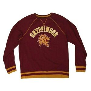 ⚡️Harry Potter Gryffindor Size Medium Maroon Gold College Crewneck Sweatshirt
